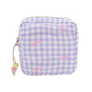 Bow Knot Makeup Bag Purple